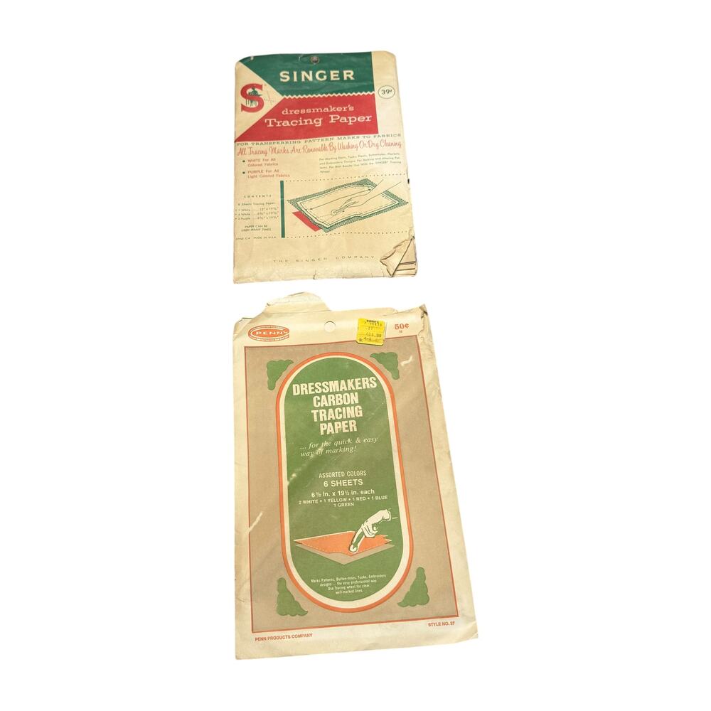 Vintage Singer Penn Dressmakers Carbon Tracing Paper Lot Sewing Notions - Picture 6 of 6